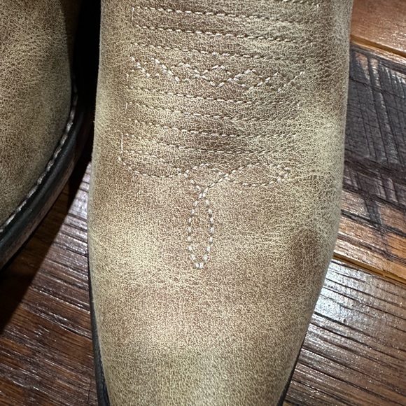 Roper Sofia Snip Toe Zippered Cowboy Booties Womens Brown Casual Boots Size 7 - Picture 5 of 10